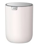 EKO Fandy Table Bin, 1.5L Mini Desk Rubbish Bin with Swing-Top Lid, 1.5 Litre (Pink)