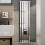 ELEGANT 1800 x 452 mm Chrome Single Vertical Column Radiator