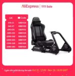 EXCLUSIVEGTPLAYER Racing Simulator Cockpit with Seat &Multi-function Adjustable Gaming Wheel Stand G25 G27 G29 w/c £126.92(PayPal)GTPLAYER UK Store