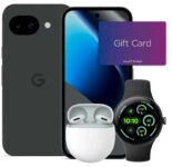 EXCLUSIVEGoogle Pixel 10a 128GB 100GB iD data, Unltd Mins, txts Pixel Watch 3, £50 Gift Card & Buds 2a With Code, £14.99 / £79 (24m) 3 colours