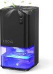 EasyAcc 1200ml Electric Dehumidifier with Ultra Quiet & Auto Shut off 7 Colorful LED Portable Mini – Sold by Heylive.Store / FBA
