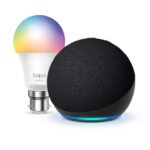 Echo Dot (5th generation) Charcoal Tapo L530BA Smart Light Bulb (B22), Works with Alexa – Early Prime Deal