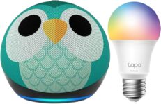 Echo Dot Kids (newest gen) Owl Tapo L530EA Smart Bulb (E27), with Alexa Early Access