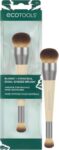 EcoTools Blend Conceal Dual-Ended Makeup Brush, Foundation & Concealer Brush for Liquid & Cream, Synthetic Bristles w/Voucher