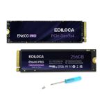 Ediloca EN600 PRO SSD 256GB SSD PCle 3.0×4, NVMe M.2 2280, SLC Cache, 1400 MB/s Read, 550 MB/s Write – Sold by ediloca / FBA