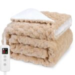 Electric Throw Blanket, Heated Blanket 150x200cm with Overheat Protection, Machine Washable Various Colours – Sold by CozyHavenLiving / FBA