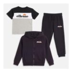 Ellesse Boys Gugliemo Hoodie T-Shirt and Joggers Set