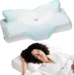 Elviros Memory Foam Cervical Neck Support Pillow for Sleeping