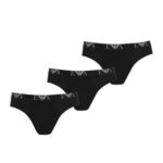 Emporio Armani 3 Pack Briefs – Black