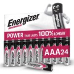 Energizer Advanced – AAA Batteries (24 Pack) Up To 100% Longer Lasting