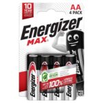 Energizer Max AA Batteries 4 Pack – 3 for 2 – Clubcard Price