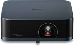 Epson EF-62N (£100 Cashback) Lifestudio Pop 4K UHD Smart Portable Projector, 700 Lumens, Google TV Metallic Navy – 5 Year Warranty
