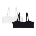 Essentials 2 Pack Girls Cotton Jersey Training Bralettes (9-10 Years)