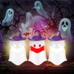 EverBrite 3-Pack Halloween Ghost Lights, Two Color Changing