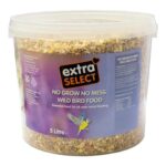 Extra Select No Grow Wild Bird Food in Bucket 5Ltr