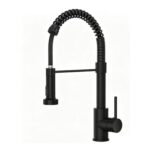 FBUKE Black Sink Mixer with 2-Mode Pull-out Spray