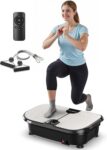 FEIERDUN Vibration Plate Exercise Machine, 182KG Capacity Vibration Plate for Lymphatic Drainage, Max Space for Whole-Body Workout & Relaxation at Home