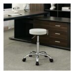 FIRAVOE Rolling Work Stool, Drafting Chair, Height Adjustable, 49.567.6 Cm
