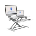 FLEXISPOT Standing Desk Converter with Dual Monitor and Laptop