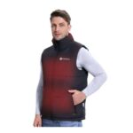 FREEHILL Mens Dual-Control Heated Puffer Vest for -30C Work, M