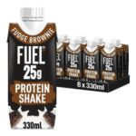FUEL10K Fudge Brownie High Protein Shake 330 Ml (8-Pack) – £7.50 S&S