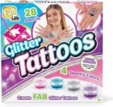 FabLab Glitter Tattoos Kit with 28 Stencils and BioGlitter