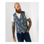 Fabulous Floral Denim Waistcoat