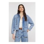 Fai Cropped Denim Jacket – Newport