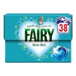 Fairy Non Bio Washing Liquid Pods, 38ct Voted No1 for Sensitive Skin, 38 Washes