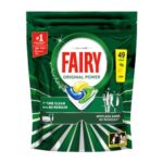 Fairy Original Power Dishwasher Tablets – Lemon, 49 Capsules