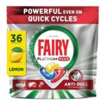 Fairy Platinum plus Dishwasher Tablets Lemon – 36 Pack