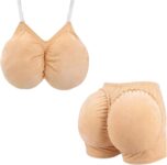 Fake Chest and Fake Butt for Old Lady Cosplay Santa Granny Funny Costume