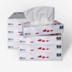 Farla Medical Healthcare Facial Tissues, Pack of 8 Tissue Boxes – 2-Ply, 100 Sheets Soft White Tissue Paper – Versatile for Home, Office, Schools & Healthcare – Fits Standard Tissue Dispensers