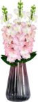 Faux Flower Pink Artificial Flowers – Fake Floral with Stems for DIY Bridal Bouquet Party Home 4712