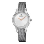 Festina Ladies Silver Watch with Crystals & Mesh Bracelet