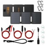Flexsolar 28W Solar Panel 12V Solar Battery Charger with SAE USB DC Cable – With Applied Voucher – Sold by FlexSolar / FBA
