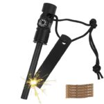 Flint and Steel Fire Starter Kit, Magnesium Ferrocium Rod Fire Steel 5 in 1 Sold by DingQuYuJus Amz store / FBA