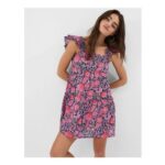 Floral Frill Tiered Mini Dress Multi – Xl