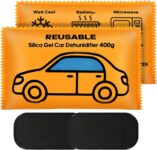 Flow fire Car Dehumidifier Bags, 2 Pack 400g Reusable Moisture Absorber