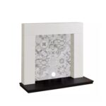 Focal Point Wichita White & Black MDF Artisian Fireplace Surround Set