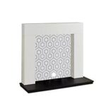 Focal Point Wichita White & Black MDF Fireplace Surround Set