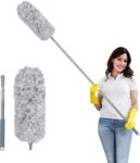Fogray 2026 Upgraded 240cm Extendable Feather Duster with Soft Silicone Cap