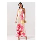 Forever New Nova Arrow Neck Maxi Dress – Pink
