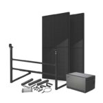 Fox 1200W Bifacial Solar Power Kit with 2 x 460W Solar Panels and Mini Qube with 2.11kWh Battery