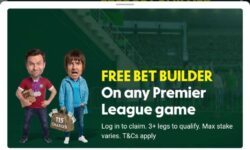 Free £0.50-£50 Bet Builder any EPL game (Select Accounts)