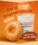 Free Original Glazed Doughnut with Coffee Purchase when saying passcode
