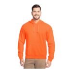 Fruit of the Loom Zip Hoodie, Unisex, S-4X, Orange