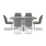 Fumo 140cm Extending Dining Table 6 Chairs