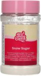 FunCakes Snow Sugar: Non Melting Sugar, Great for Decorating Donuts, Cookies, Cakes, Waffles, 150 g.