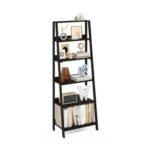 Furinno Ladder Shelf, 6-Tier Bookcase, Espresso